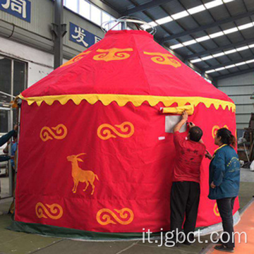 Yurta mongola per il tempo libero personalizzato